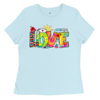 Baby Blue love nurse summer Ladies Tee - RanaPortraitStore