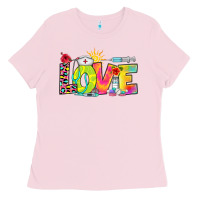 Bubblegum Pink love nurse summer Ladies Tee - RanaPortraitStore