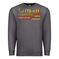 Charcoal Heather softball game day Premium Sweatshirt - Artiststas