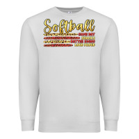 Dove Grey softball game day Premium Sweatshirt - Artiststas