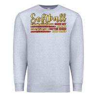 Heather Grey softball game day Premium Sweatshirt - Artiststas