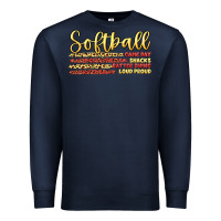 Navy softball game day Premium Sweatshirt - Artiststas