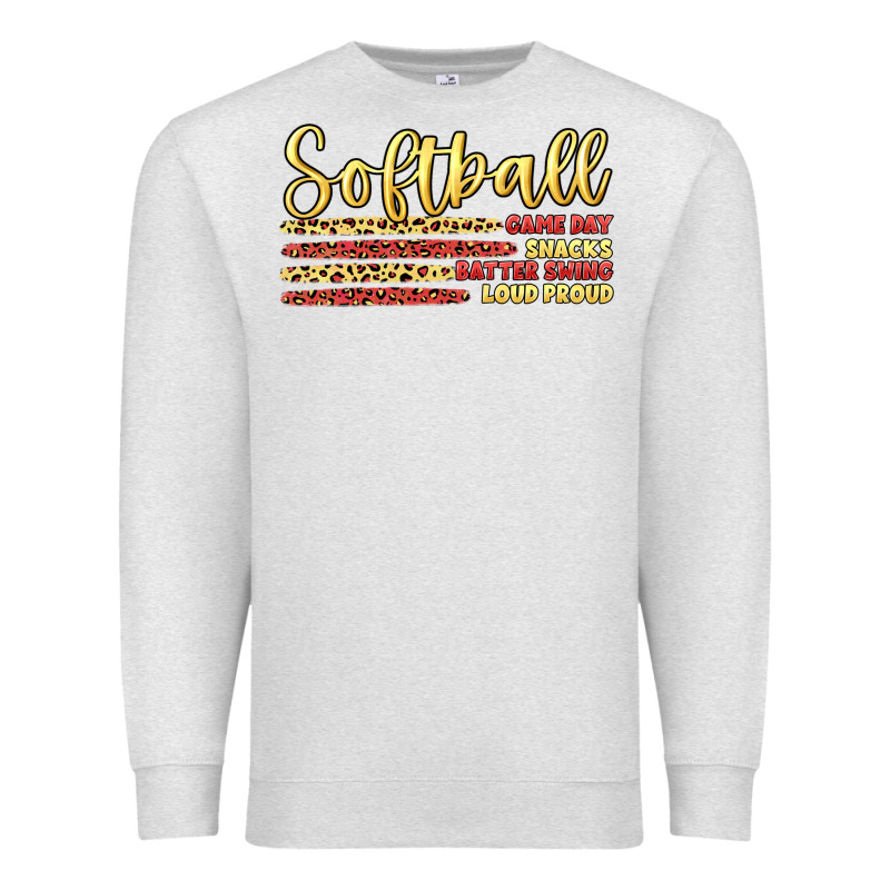 Softball Game Day Premium Sweatshirt by Artiststas | Teevron