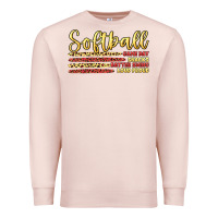 Pale Pink softball game day Premium Sweatshirt - Artiststas