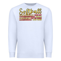 White softball game day Premium Sweatshirt - Artiststas