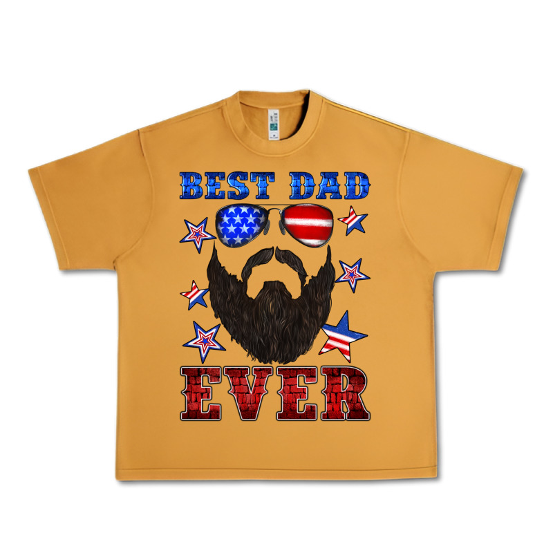 Best Dad Ever American Flag Urban Heavy Tee by Artiststas | Teevron