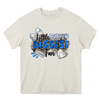 Cream little sister biggest fan volleyball Heavy Core Tee - Zillion Design Studio