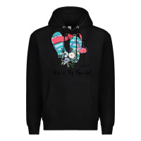 Black Wine Flip Flops Girl Premium Hoodie - Bettercallsaul