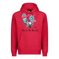 Cardinal Wine Flip Flops Girl Premium Hoodie - Bettercallsaul