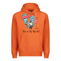 Carrot Wine Flip Flops Girl Premium Hoodie - Bettercallsaul