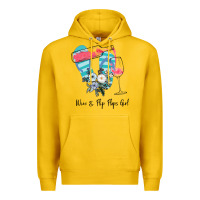 Lemon Wine Flip Flops Girl Premium Hoodie - Bettercallsaul
