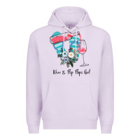 Lilac Wine Flip Flops Girl Premium Hoodie - Bettercallsaul