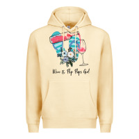 Pina Colada Wine Flip Flops Girl Premium Hoodie - Bettercallsaul
