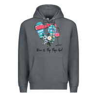 Rock Wine Flip Flops Girl Premium Hoodie - Bettercallsaul