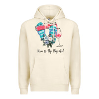 Tofu Wine Flip Flops Girl Premium Hoodie - Bettercallsaul