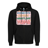 Black somebody's loud mouth wrestling mama Zipper Hoodie - MaliasSmallBusiness