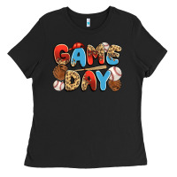Black game day baseball Ladies Tee - JahusDesignShop