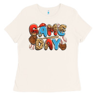Bone game day baseball Ladies Tee - JahusDesignShop