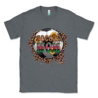Charcoal Heather soccer mom with serape and leopard Classic Tee - Artiststas