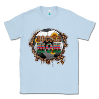 Dusty Blue soccer mom with serape and leopard Classic Tee - Artiststas