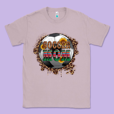 Soccer Mom With Serape And Leopard Classic Tee Designed By Artiststas