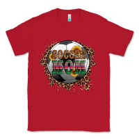 Red soccer mom with serape and leopard Classic Tee - Artiststas