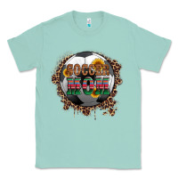 Seafoam soccer mom with serape and leopard Classic Tee - Artiststas