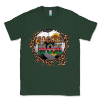 Sports Green soccer mom with serape and leopard Classic Tee - Artiststas