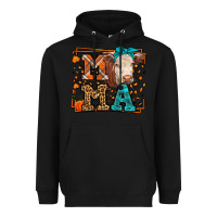 Black Western Fall Cow Mama Heavyweight Hoodie - LillyAllenDesigns
