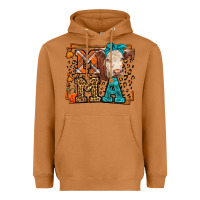Meerkat Western Fall Cow Mama Heavyweight Hoodie - LillyAllenDesigns
