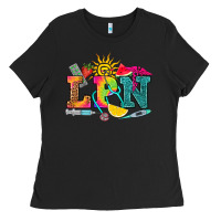 Black lpn summer Ladies Tee - RanaPortraitStore