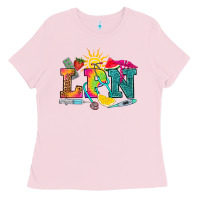 Bubblegum Pink lpn summer Ladies Tee - RanaPortraitStore