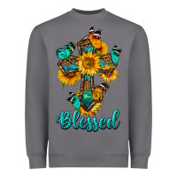 Storm cross with butterfly blessed Heavyweight Sweatshirt - BundleAndBundleShop