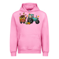 Fuchsia Pink thanksgiving tractor Urban Hoodie - CowGirlArtShop