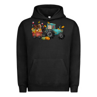 Pigment Black thanksgiving tractor Urban Hoodie - CowGirlArtShop