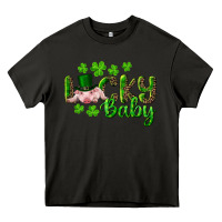 Asphalt Lucky Baby With Pig Heavy Core Tee - RanaPortraitStore