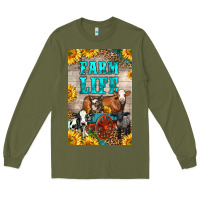Army Green Western Farm Life Long Sleeve Tee - LillyAllenDesigns