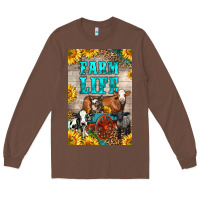 Chestnut Western Farm Life Long Sleeve Tee - LillyAllenDesigns
