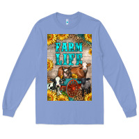 Colony Blue Western Farm Life Long Sleeve Tee - LillyAllenDesigns