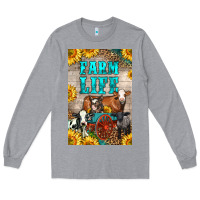 Heather Grey Western Farm Life Long Sleeve Tee - LillyAllenDesigns