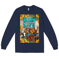 Navy Western Farm Life Long Sleeve Tee - LillyAllenDesigns