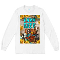 White Western Farm Life Long Sleeve Tee - LillyAllenDesigns