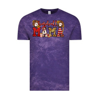 Cloud Purple baseball mama Vintage Tee - Jasminsmagicworld