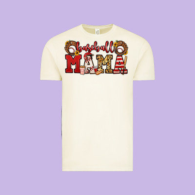 Baseball Mama Vintage Tee Designed By Jasminsmagicworld