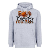 Heather Grey Fall Family Football Heavyweight Hoodie - LillyAllenDesigns