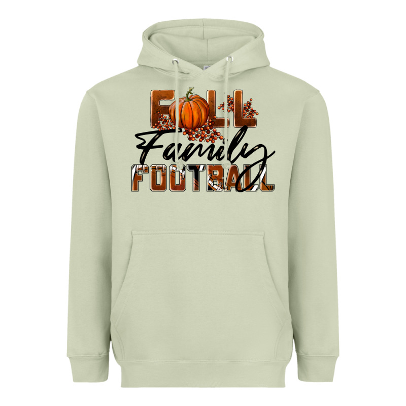 Fall Family Football Heavyweight Hoodie by LillyAllenDesigns | Teevron