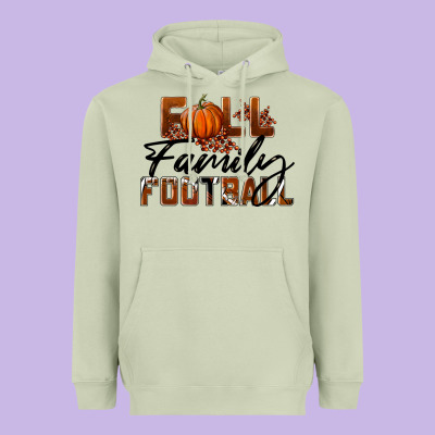 Fall Family Football Heavyweight Hoodie Designed By Lillyallendesigns