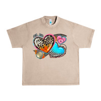 French Oak western leopard  racing  hearts Urban Heavy Tee - AdoDesignShop