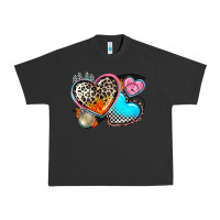 Pigment Black western leopard  racing  hearts Urban Heavy Tee - AdoDesignShop