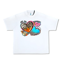 White western leopard  racing  hearts Urban Heavy Tee - AdoDesignShop